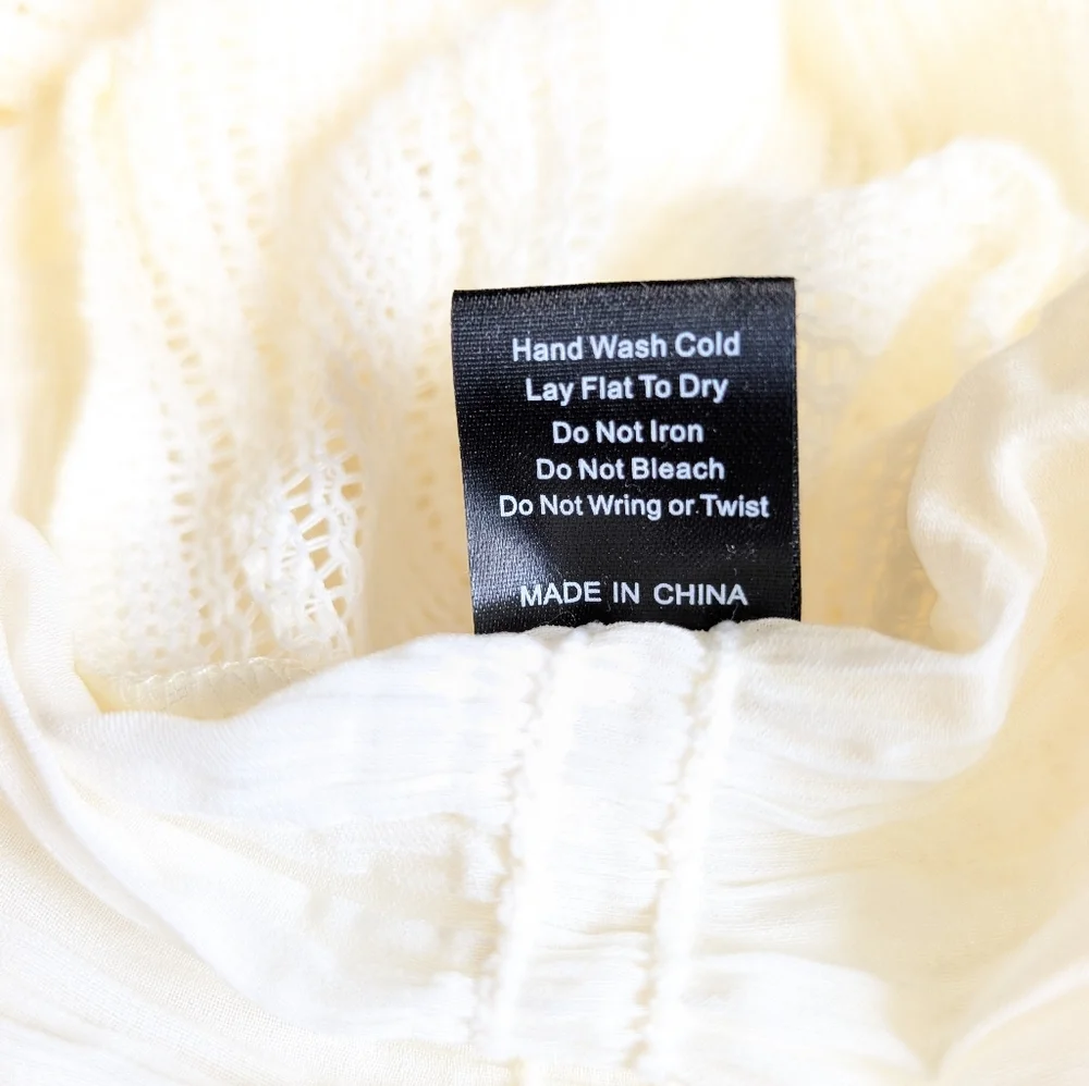 POL Long Ivory Button Front Smoked Cardigan Duster Size S/M NWT! - Picture 10 of 10